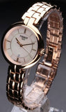 Tissot T Lady Flamingo Mother of Pearl Dial Rose Gold Steel Strap Watch For Women - T094.210.33.111.01 Buy Now By Tissot