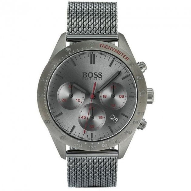 Hugo Boss Talent Gunmetal Dial Grey Mesh Bracelet Watch for Men - 1513637 Buy Now By Hugo Boss