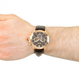 Hugo Boss Ikon Black Dial Black Leather Strap Watch for Men - 1513179 Buy Now By Hugo Boss