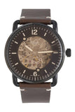 Fossil Commuter Automatic Black Dial Brown Leather Strap Watch for Men - ME3158 Buy Now By Fossil