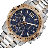 Guess Commander Chronograph Blue Dial Two Tone Steel Strap Watch for Men - GW0056G5 Buy Now By Guess