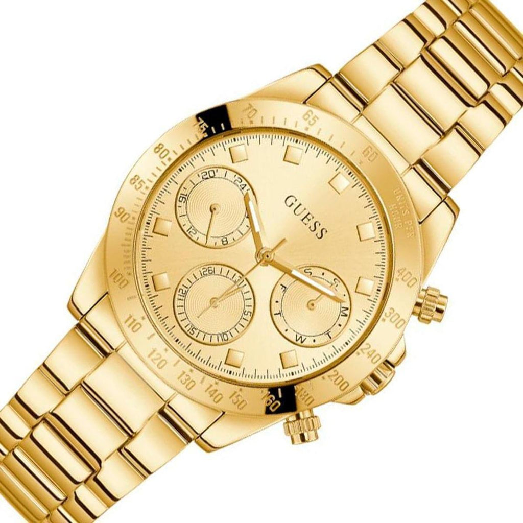 Guess Eclipse Gold Dial Gold Steel Strap Watch for Women - GW0314L2 Buy Now By Guess