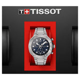 Tissot T Race Chronograph Blue Dial Silver Steel Strap Watch For Men - T141.417.11.041.00