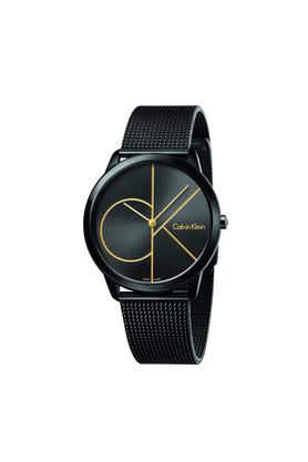 Calvin Klein Minimal Black Dial Black Mesh Bracelet Watch for Men - K3M214X1 Buy Now By Calvin Klein
