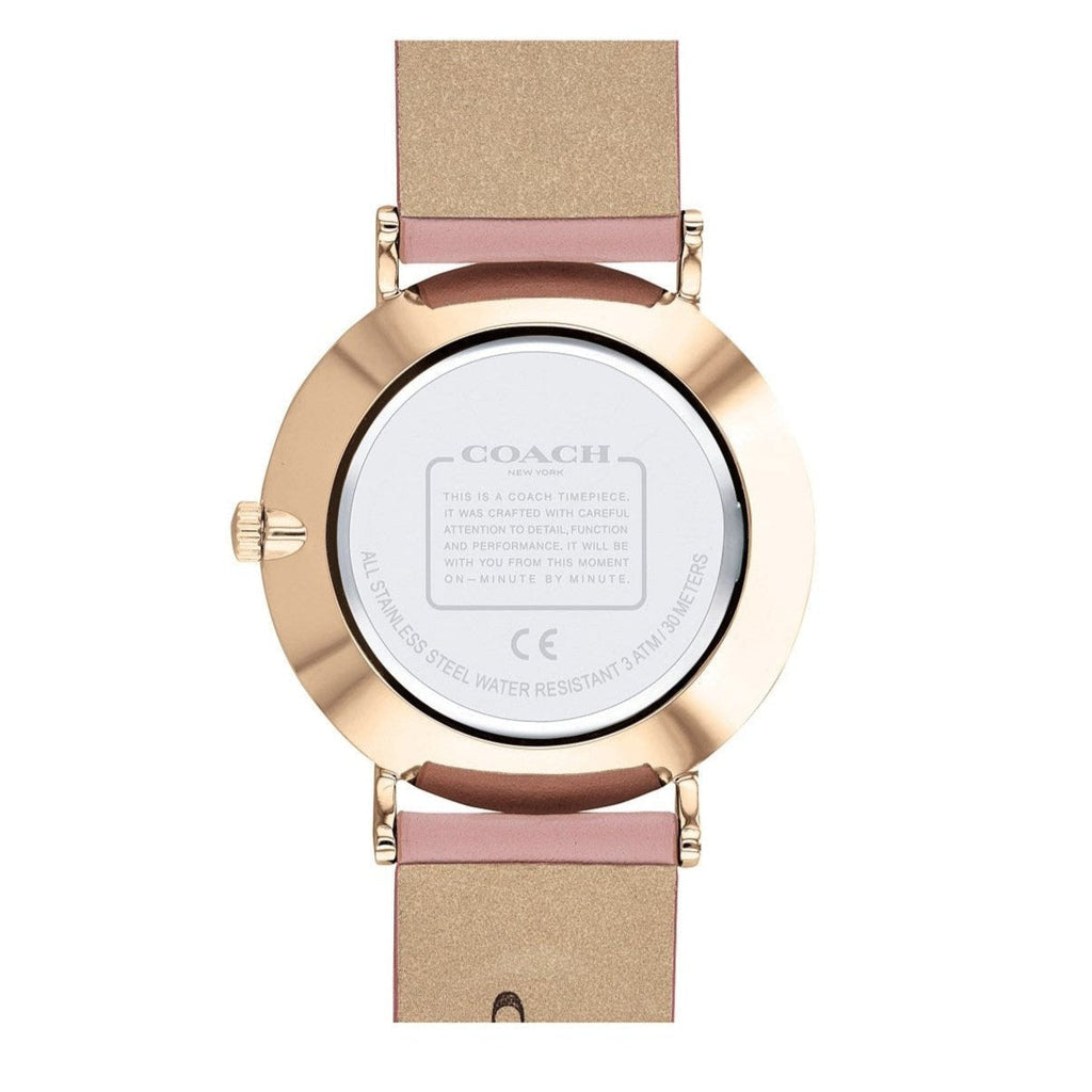 Coach Perry Silver Dial Pink Leather Strap Watch For Women - 14503325 Buy Now By Coach