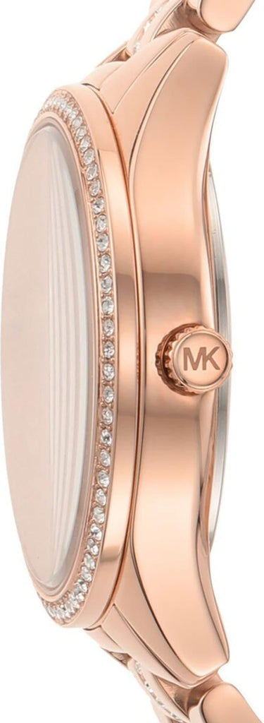 Michael Kors Bradshaw Quartz Rose Gold Dial Rose Gold Steel Strap Watch For Women - MK6556 Buy Now By Michael Kors
