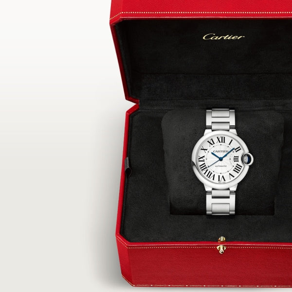 Cartier Ballon Bleu De Cartier Silver Dial Silver Steel Strap Watch for Women - WSBB0048 Buy Now By Cartier