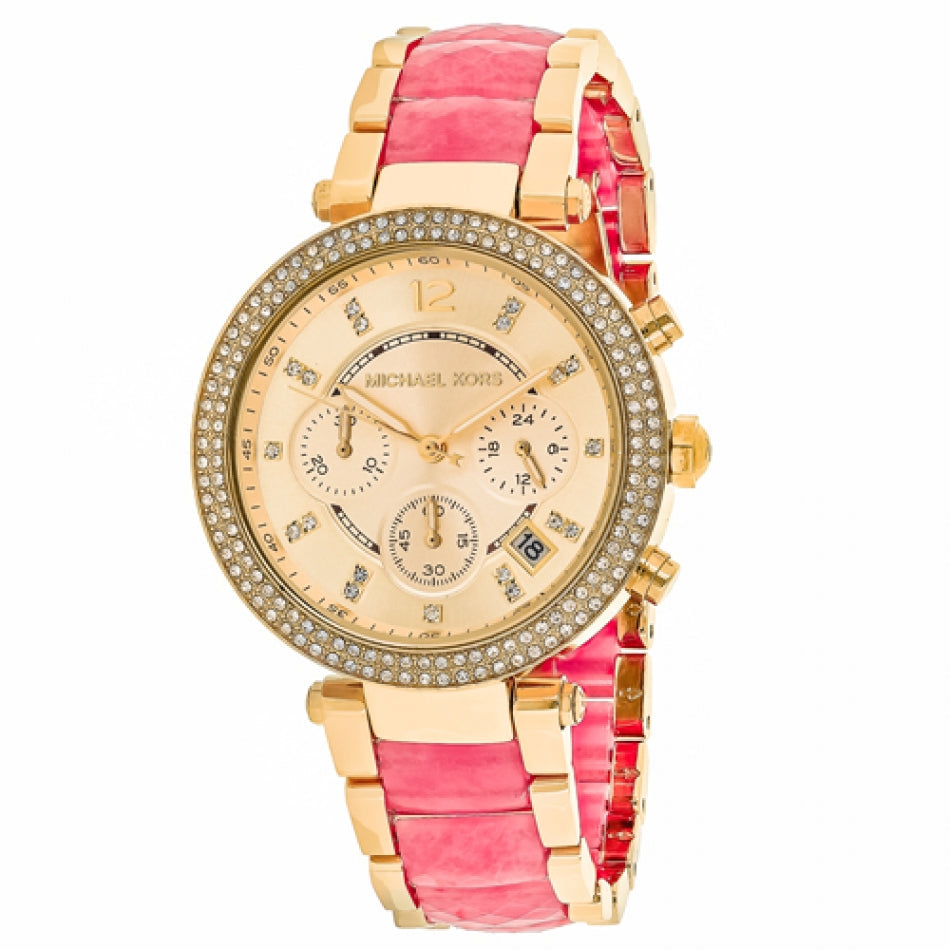 Michael Kors Parker Gold Dial Two Tone Steel Strap Watch for Women - MK6363 Buy Now By Michael Kors