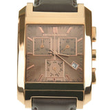 Burberry Heritage Chronograph Square Grey Dial Brown Leather Strap Watch for Men - BU1566 Buy Now By Burberry