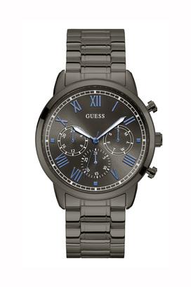 Guess Hendrix Chronograph Gunmetal Dial Gunmetal Steel Strap Watch for Men - W1309G3 Buy Now By Guess