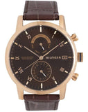 Tommy Hilfiger Kane Brown Dial Brown Leather Strap Watch for Men - 1710400 Buy Now By Tommy Hilfiger