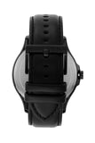 Armani Exchange Hampton Quartz Blue Dial Black Leather Strap Watch for Men - AX2411 Buy Now By Armani Exchange