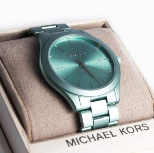 Michael Kors Slim Runway Blue Dial Blue Steel Strap Watch For Women - MK4525 Buy Now By Michael Kors