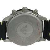 Emporio Armani Mario Chronograph Black Dial Black Leather Strap Watch For Men - AR11325 Buy Now By Emporio Armani