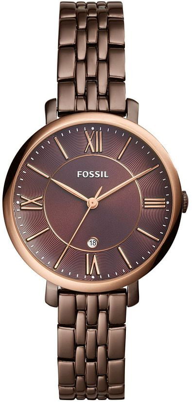 Fossil Jacqueline Brown Dial Brown Steel Strap Watch for Women - ES4275 Buy Now By Fossil