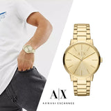 Armani Exchange Cayde Analog Gold Dial Gold Steel Strap Watch For Men - AX2707 Buy Now By Armani Exchange