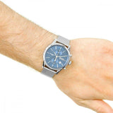 Hugo Boss Jet Blue Dial Silver Mesh Bracelet Watch for Men - 1513441 Buy Now By Hugo Boss