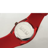 Gucci Sync Quartz Red Dial Red Rubber Strap Watch For Women - YA137303 Buy Now By Gucci