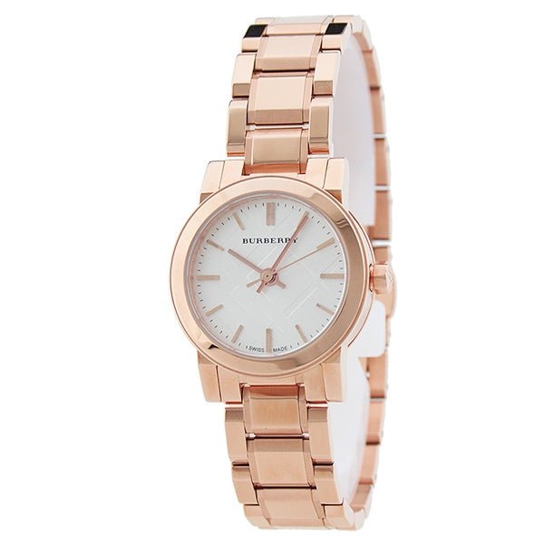 Burberry The City White Dial Rose Gold Steel Strap Watch for Women - BU9204 Buy Now By Burberry