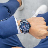 Tommy Hilfiger Mason Blue Dial Blue Steel Strap Watch for Men - 1791789 Buy Now By Tommy Hilfiger