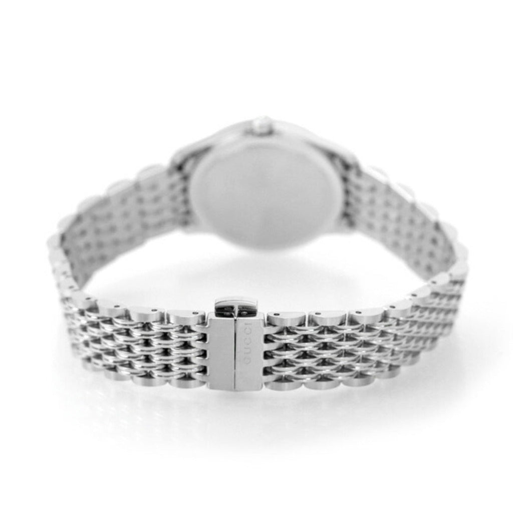 Gucci G Timeless Quartz Black Dial Silver Steel Strap Watch For Women - YA1265020 Buy Now By Gucci