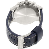 Fossil Nate Chronograph White Dial Blue Leather Strap Watch for Men - JR1480 Buy Now By Fossil