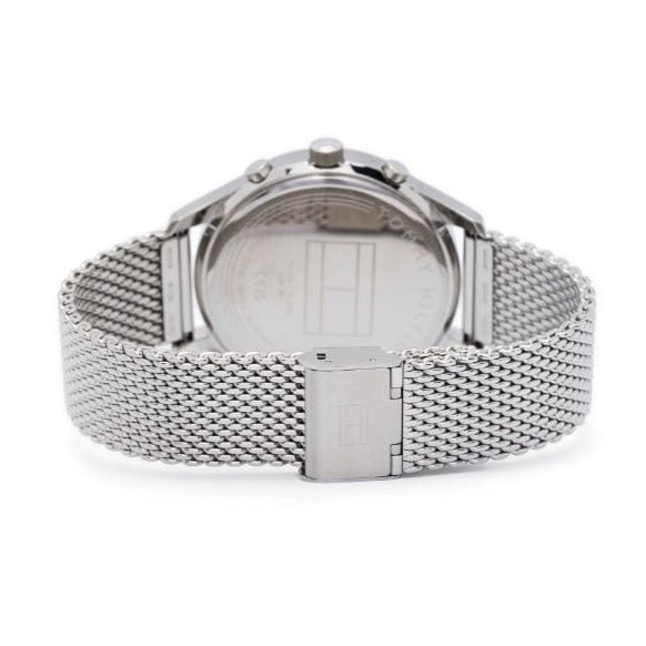 Tommy Hilfiger Weston Chronograph Blue Dial Silver Mesh Bracelet Watch For Men - 1710504 Buy Now By Tommy Hilfiger