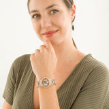 Michael Kors Camille Multifunction Crystals Rose Gold Dial Rose Gold Steel Strap Watch For Women - MK6997 Buy Now By Michael Kors