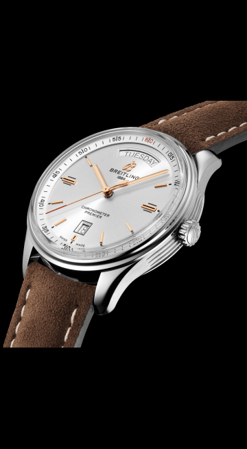 Breitling Premier Automatic Chronometer 40mm Silver Dial Mens Watch - A45340211G1X3 Buy Now By Breitling