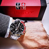 Tissot Seastar 1000 Chronograph Black Dial Silver Steel Strap Watch For Men - T120.417.11.051.01 Buy Now By Tissot