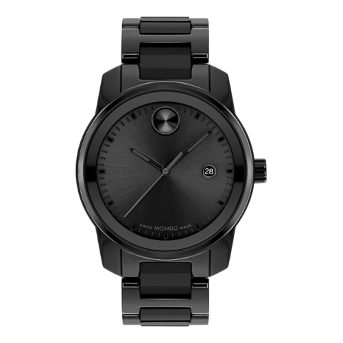 Movado Bold Verso Black Dial Black Steel Strap Watch for Men - 3600863 Buy Now By Movado