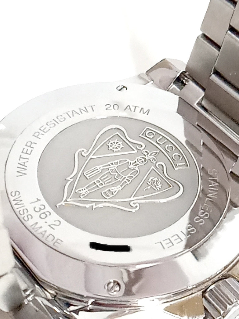 Gucci Dive Quartz Black Dial Silver Steel Strap Watch For Men - YA136212 Buy Now By Gucci