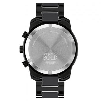 Movado Bold Verso Black Dial Black Steel Strap Watch for Men - 3600863 Buy Now By Movado