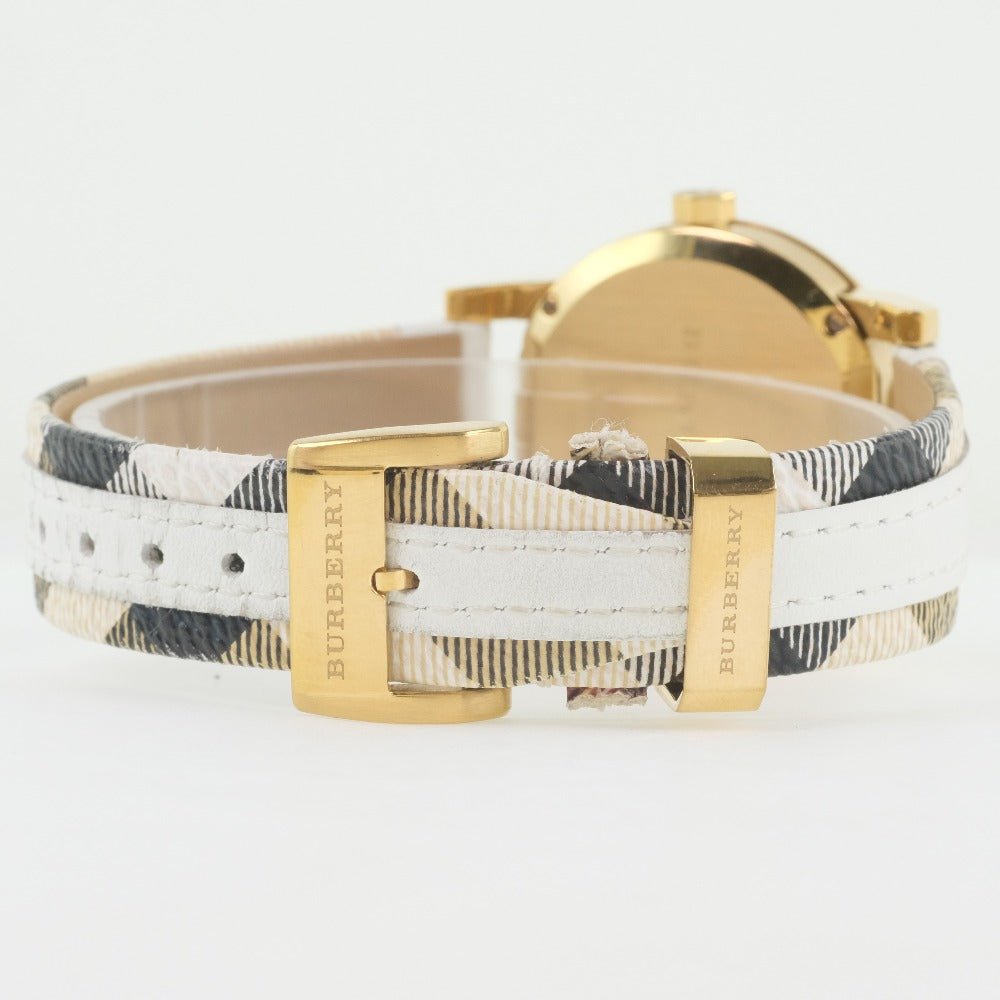 Burberry The City White Dial White Leather Strap Watch for Women - BU9110 Buy Now By Burberry