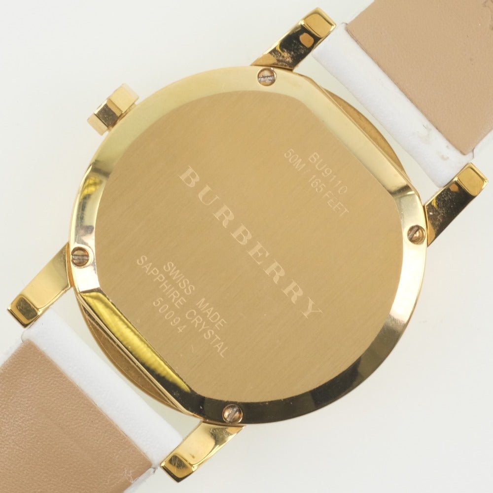 Burberry The City White Dial White Leather Strap Watch for Women - BU9110 Buy Now By Burberry