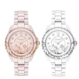 Coach Preston Pink Dial Pink Steel Strap Watch for Women - 14503465 Buy Now By Coach