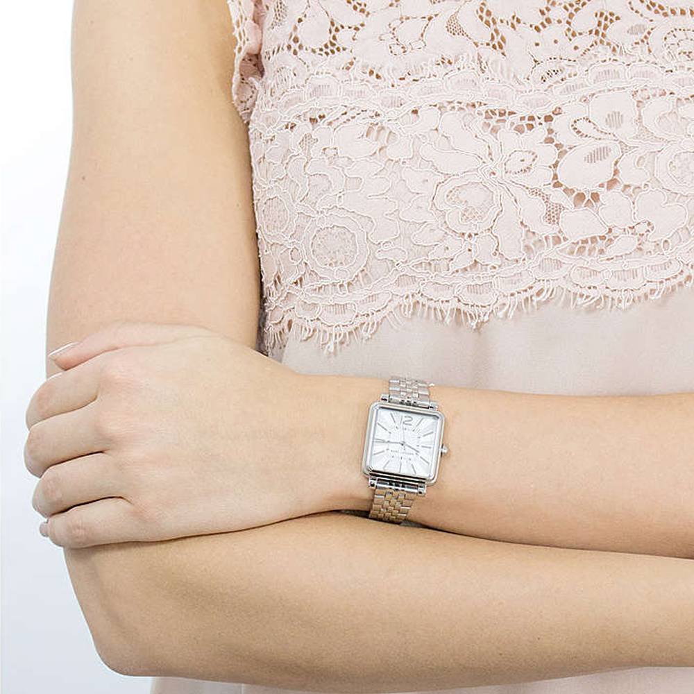 Marc Jacobs Vic Silver Dial Silver Steel Strap Watch for Women - MJ3461 Buy Now By Marc Jacobs