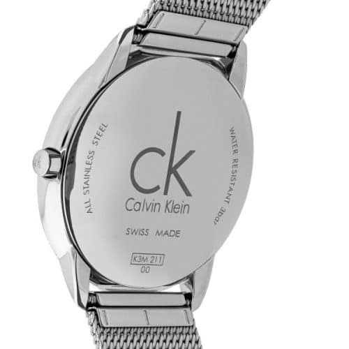 Calvin Klein Minimal Blue Dial Silver Mesh Bracelet Watch for Women - K3M2212N Buy Now By Calvin Klein