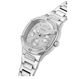 Guess Duchess Quartz Silver Dial Silver Steel Strap Watch For Women - GW0558L1 Buy Now By Guess