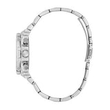 Guess Fusion Chronograph Crystals Silver Dial Silver Steel Strap Watch For Women - GW0552L1 Buy Now By Guess