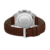 Hugo Boss Skymaster White Dial Brown Leather Strap Watch for Men - 1513786 Buy Now By Hugo Boss