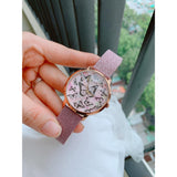 Guess Mariposa Pink Dial Pink Leather Strap Watch for Women - GW0008L2 Buy Now By Guess