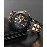 Versace V-Race Analog Quartz Black Dial Two Tone Steel Strap Watch For Men - VEBV00619 Buy Now By Versace