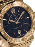 Versace Greca Moonphase Quartz Black Dial Gold Steel Strap Watch for Men - VE7G00323 Buy Now By Versace