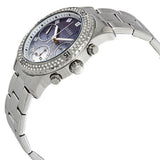 Guess Confetti Diamonds Blue Dial Silver Steel Strap Watch for Women - W0774L6 Buy Now By Guess