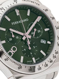 Salvatore Ferragamo 1927 Chrono Green Dial Silver Steel Strap Watch for Men - SFKZ00423 Buy Now By Salvatore Ferragamo