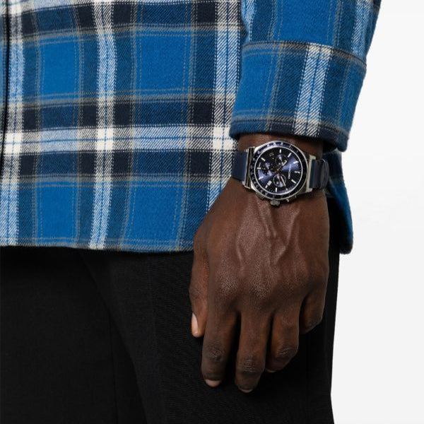 Salvatore Ferragamo 1927 Chrono Analog Blue Dial Blue Leather Strap Watch for Men - SFKZ00223 Buy Now By Salvatore Ferragamo