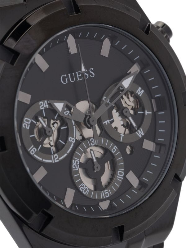 Guess Continental Chronograph Black Dial Black Mesh Strap Watch For Men - GW0582G3 Buy Now By Guess