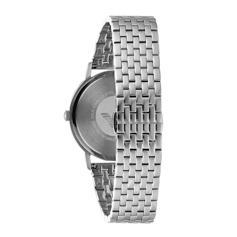 Emporio Armani Kappa Black Dial Silver Steel Strap Watch For Men - AR11152 Buy Now By Emporio Armani