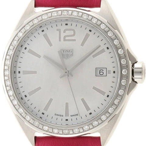 Tag Heuer Formula 1 Quartz Mother of Pearl Dial Pink Leather Strap Watch for Women - WBJ131A.FC8252 Buy Now By Tag Heuer